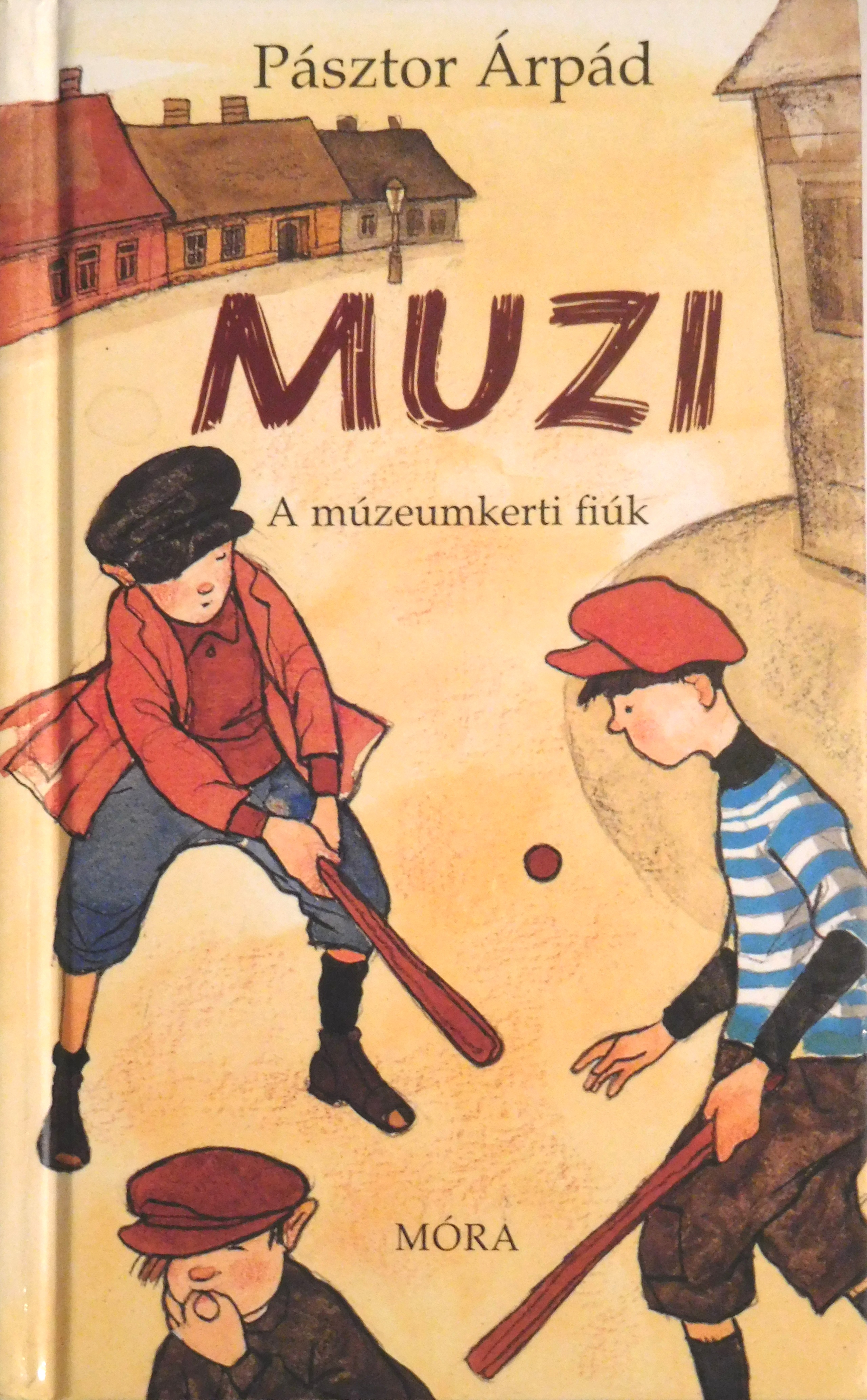 Pásztor Árpád Múzeumkertben játszódó ifjúsági kisregényének borítója (Móra Kiadó, 2008)