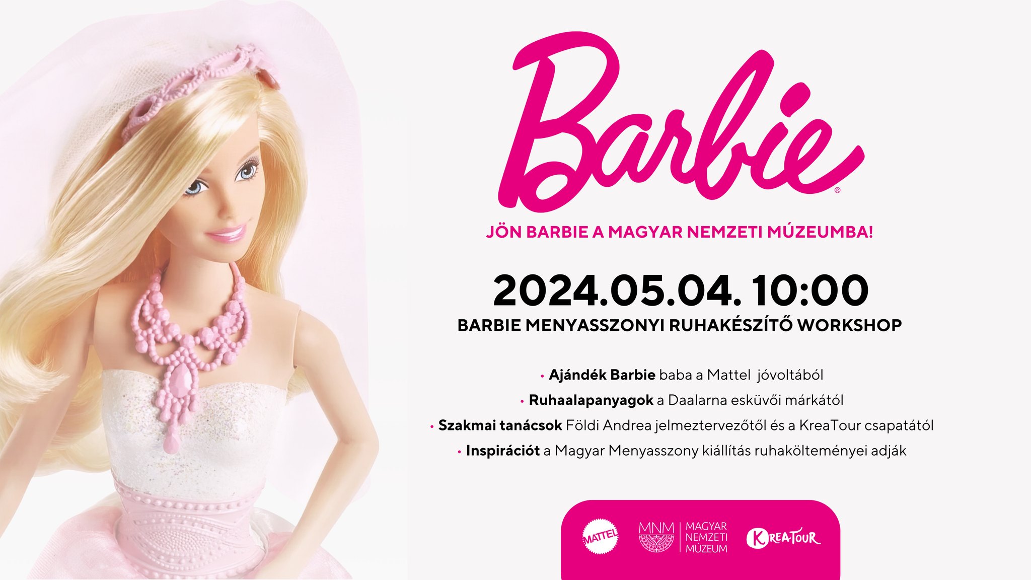 Barbie menyasszonyi ruha készítő workshop | Anyák napi anya-lánya program (BETELT!) Barbie menyasszonyi ruha készítő workshop | Anyák napi anya-lánya program (BETELT!)