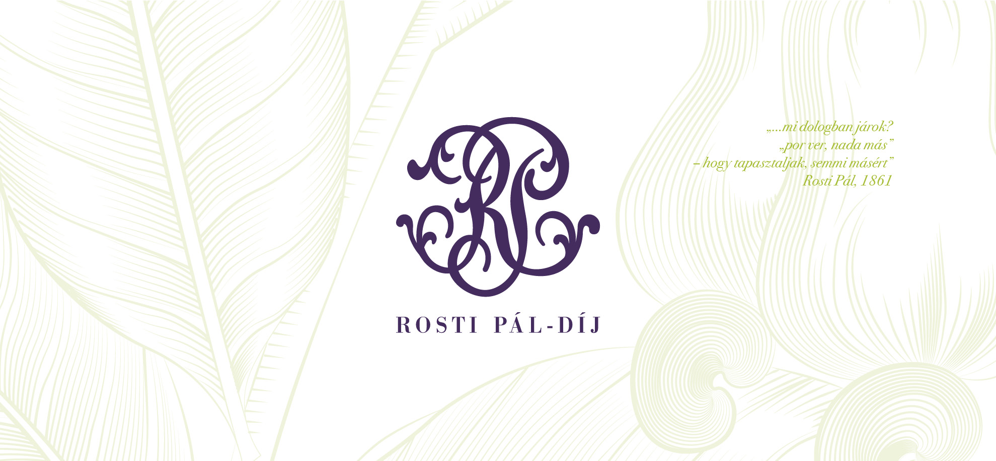 ROSTI PÁL - díj