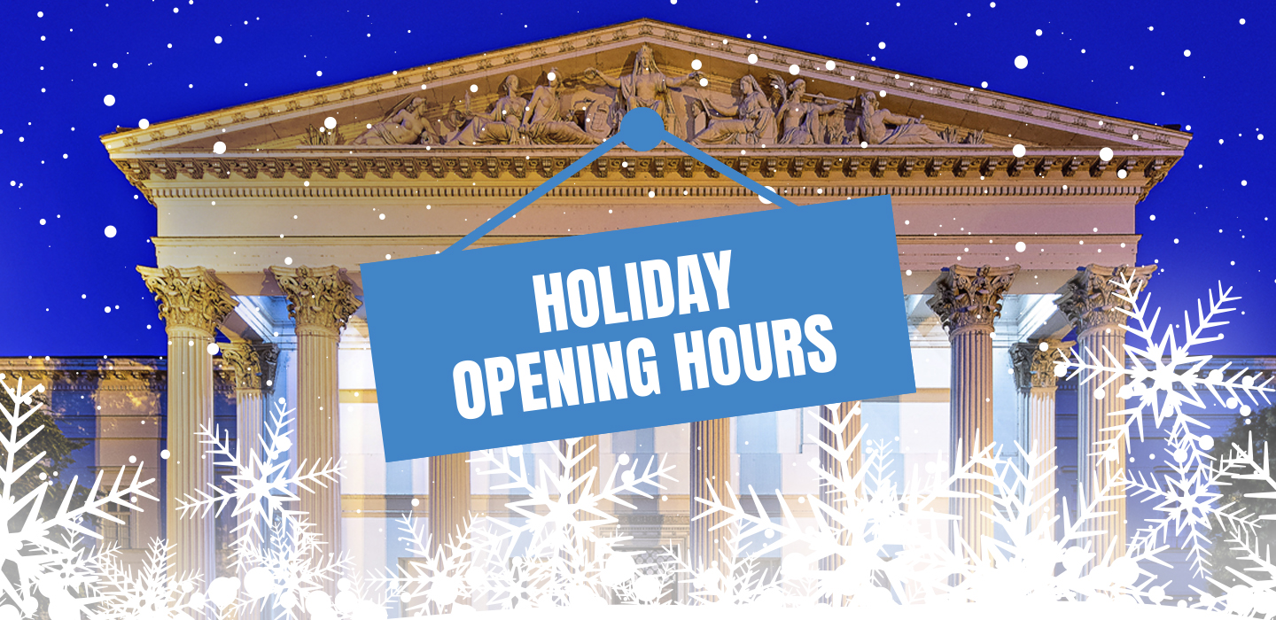 Holiday opening hours