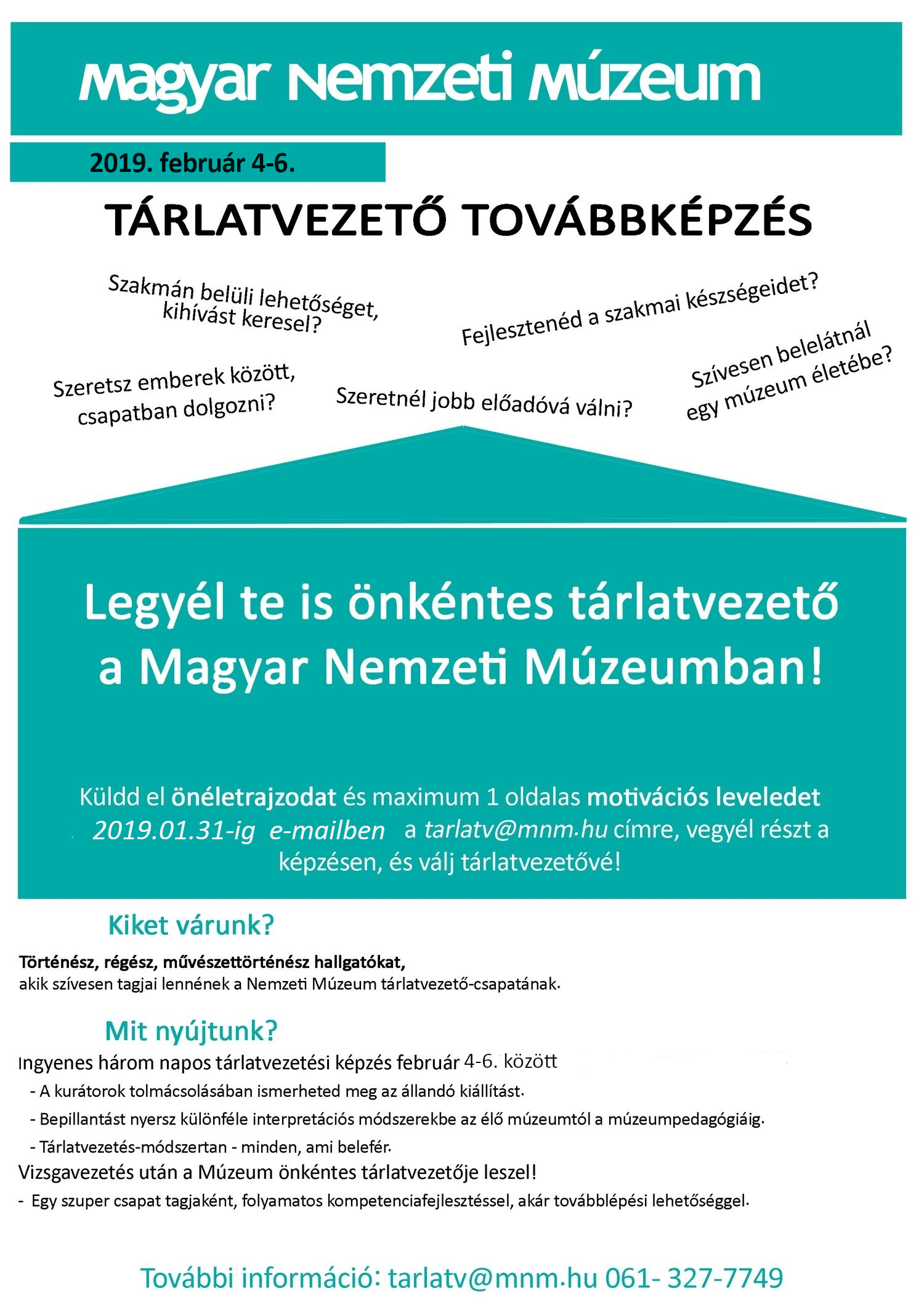 Önkéntes tárlatvezetőket keresünk