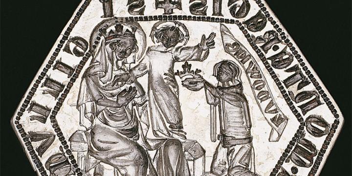 Újbánya város pecsétnyomója (14. század)