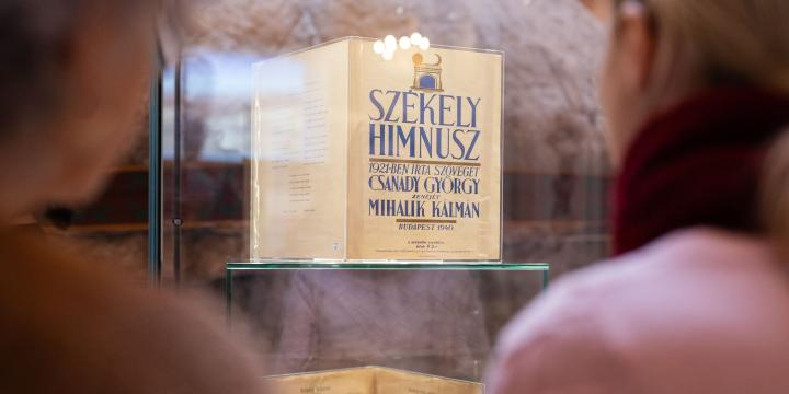Megnyílt a Székely Himnusz történetét bemutató kiállítás a Magyar Nemzeti Múzeumban