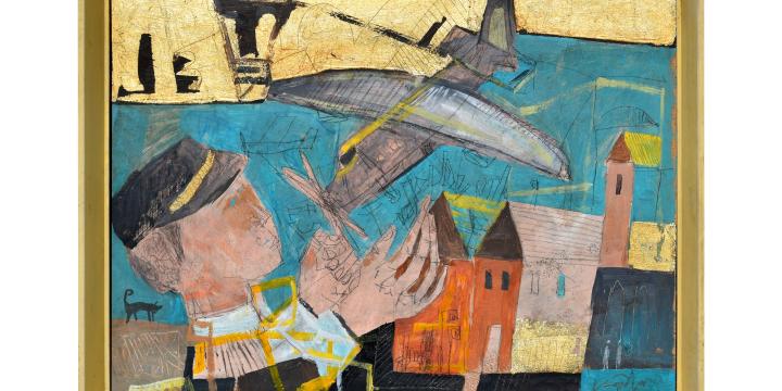 Kondor Béla_A pilóta álma_festmény_Báthori István Múzeum