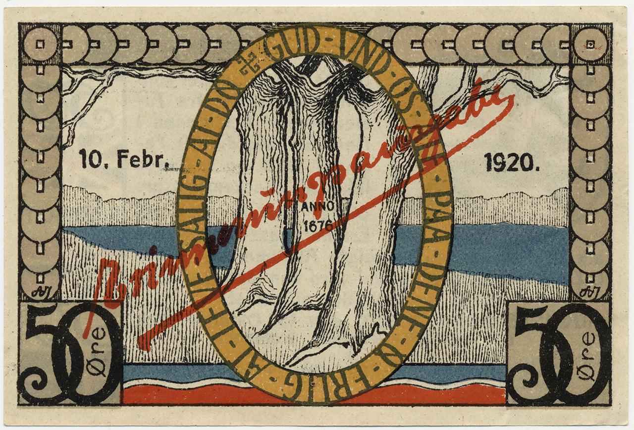 Dán szükségpénz, 1920 