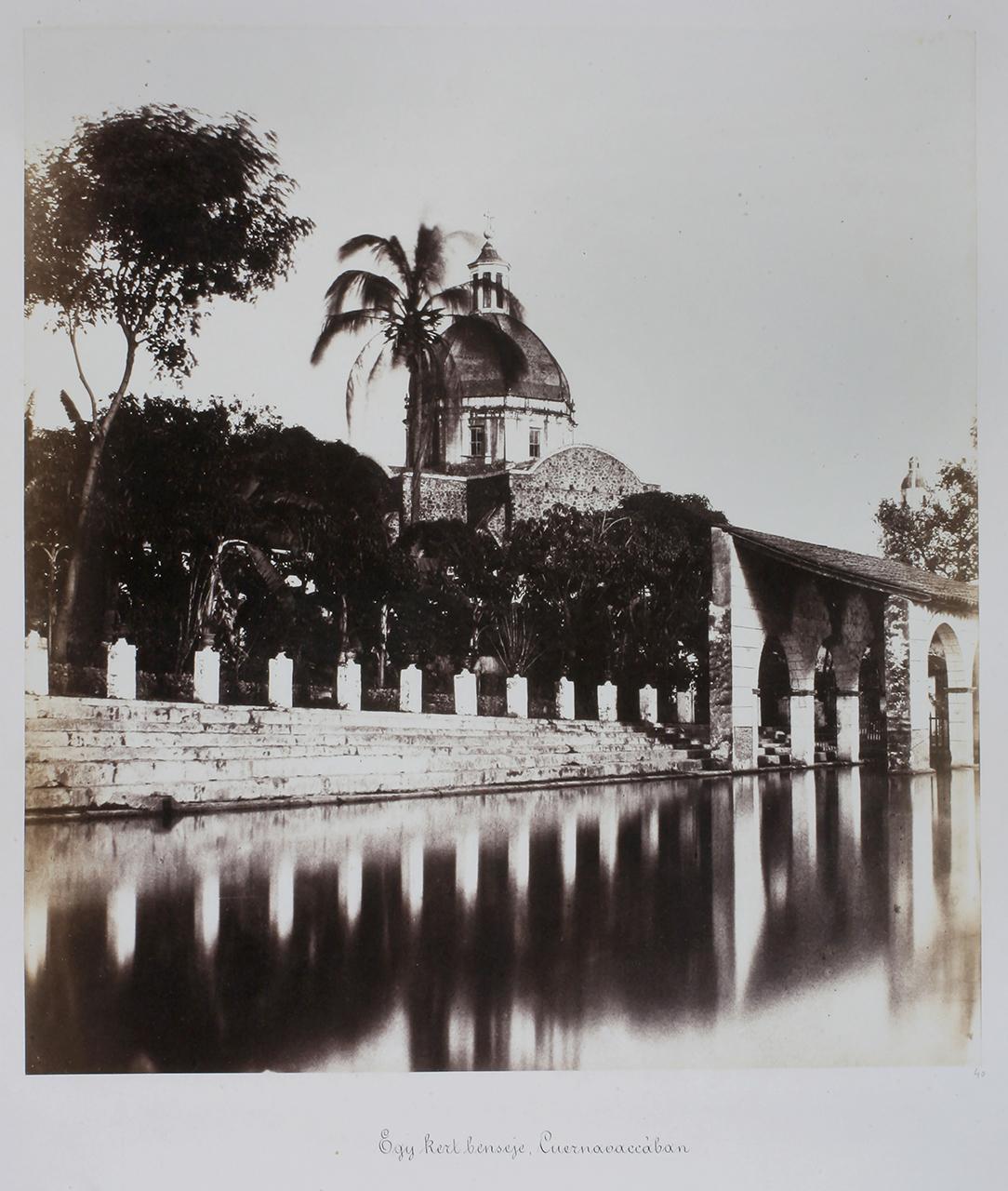 Egy kert Cuernavacában, Mexikó, 1857-1858, Rosti Pál felvétele 