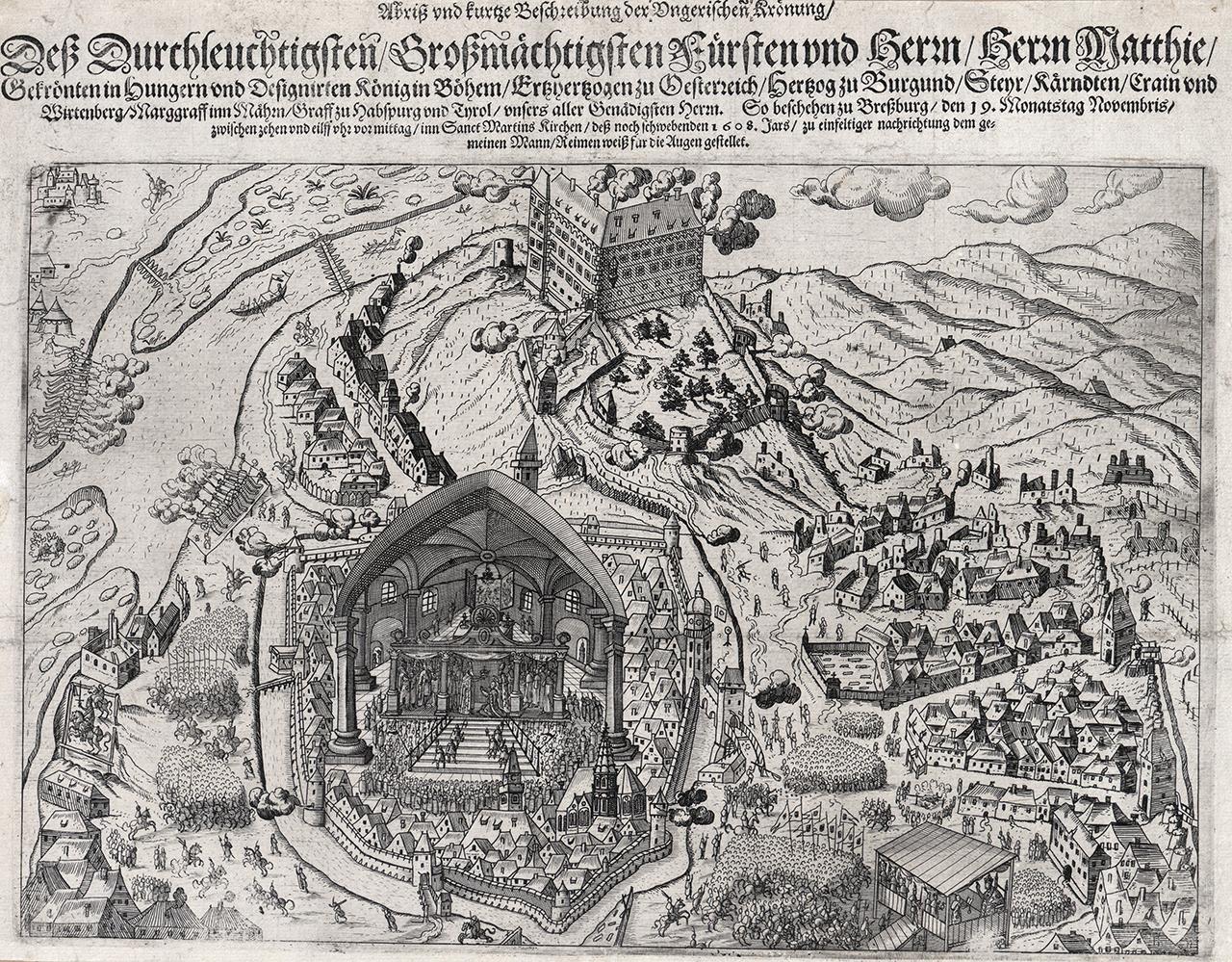 II. Mátyás koronázása Pozsonyban, 1608. november 16-án, 1608