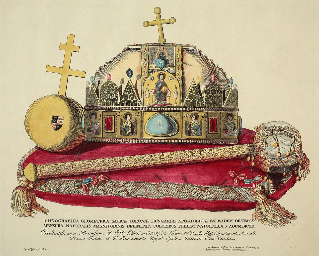 A magyar Szentkorona és a koronázási jelvények, 1790