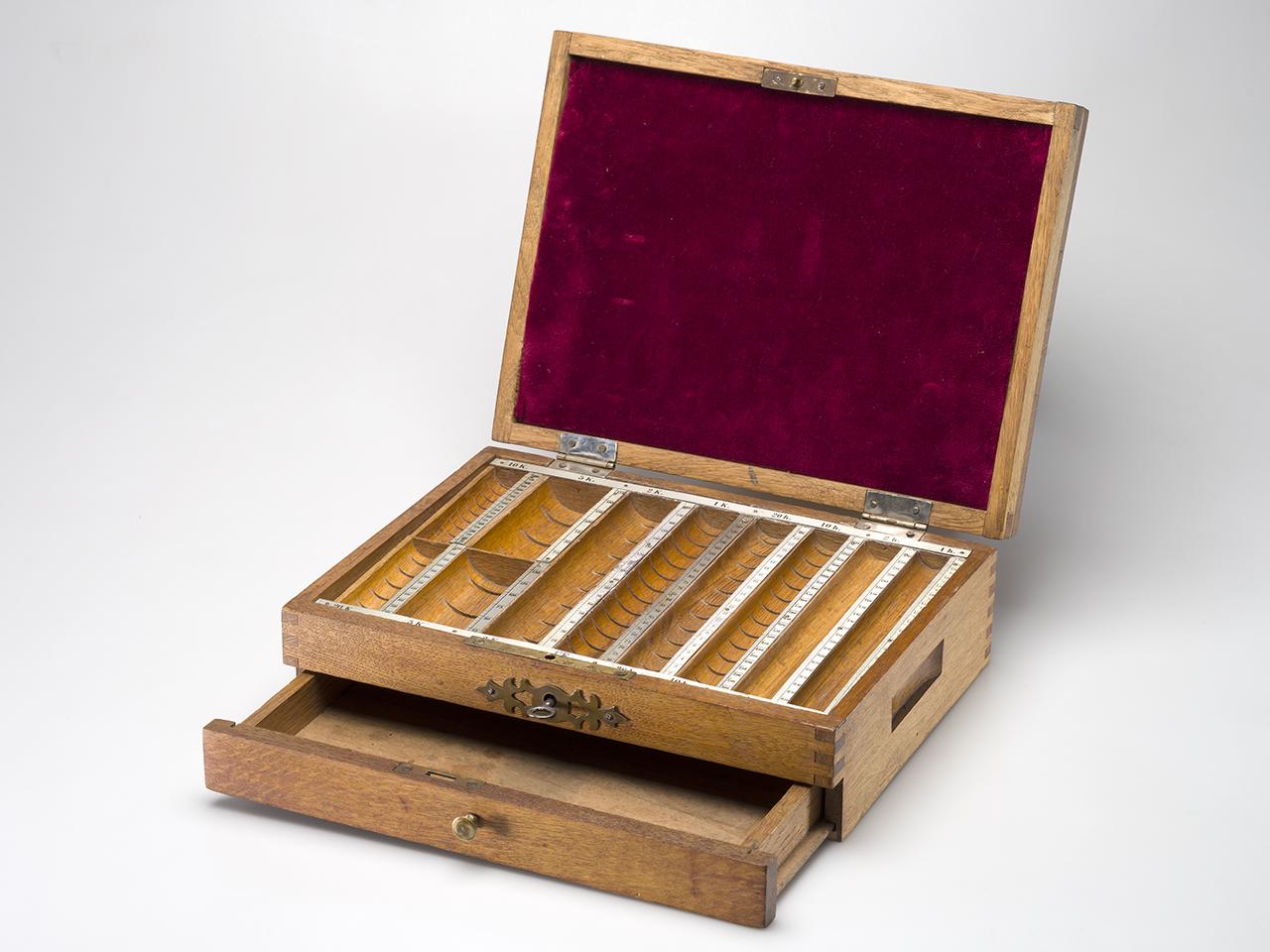 Kassza a korona-fillér pénzrendszer idejéből (1892 után) 