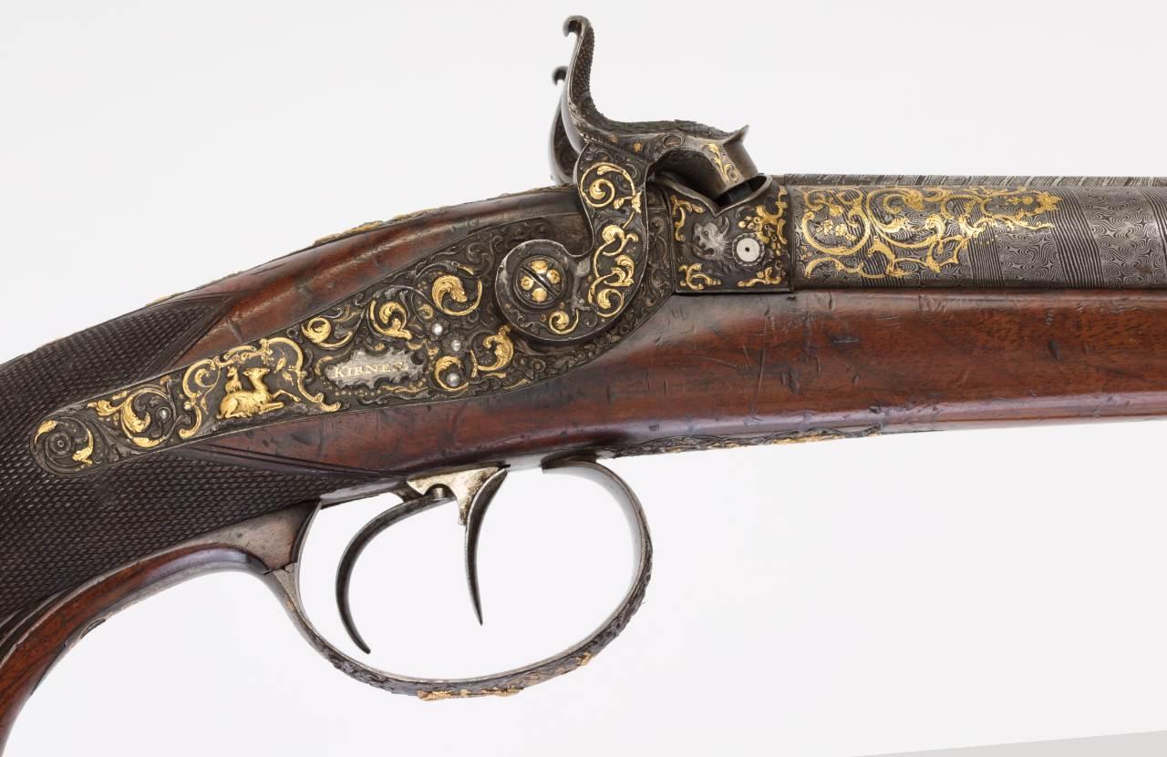 Duplacsövű, csappantyús vadászpuska, 19. század második fele 