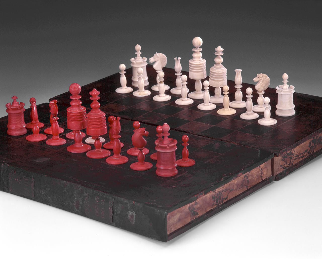 Kossuth Lajos sakktáblája és ostáblajátéka, angol, 1860 körül 