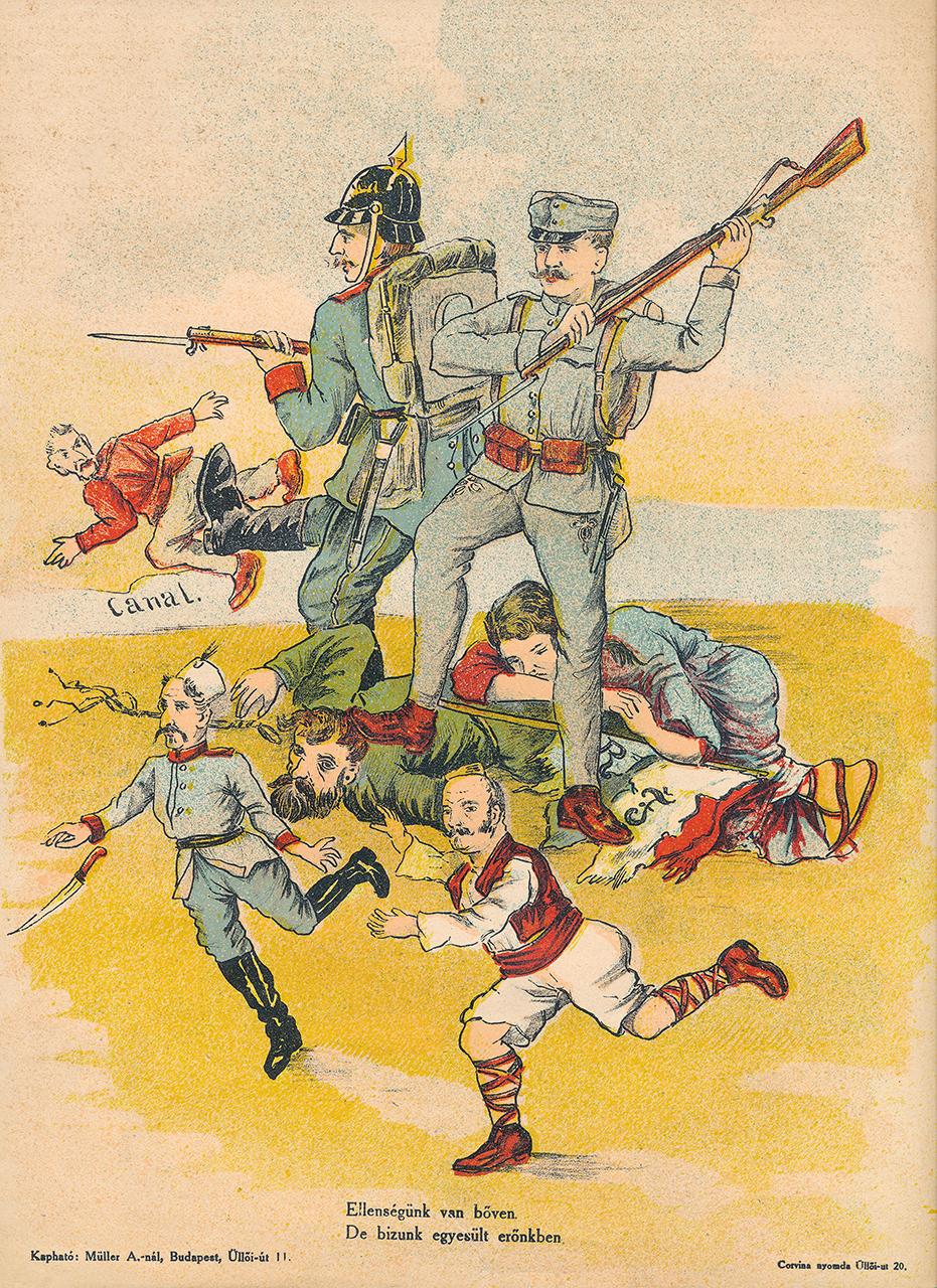 Első világháborús karikatúra 