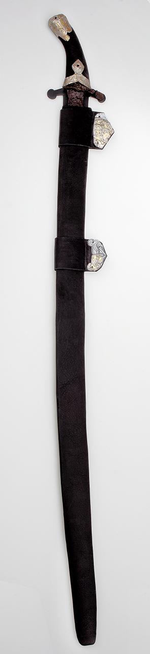 Aranyozott ezüst szerelékes szablya, Tarcal