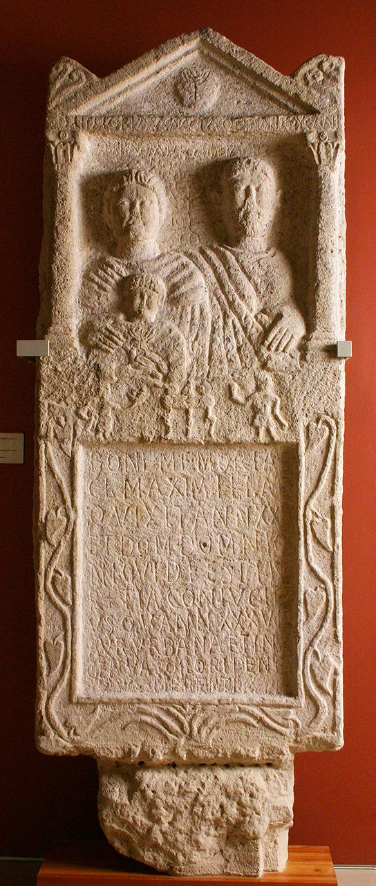Római mintájú sírsztélé (Lapidarium Nr. 189.) 