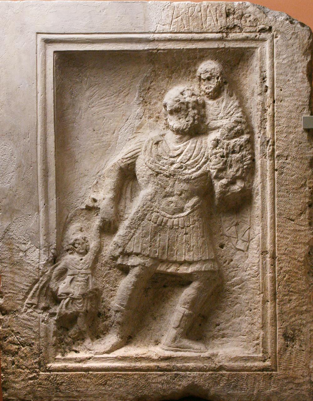 Római mitológiai jelenetes dombormű (Lapidarium Nr. 109.) 