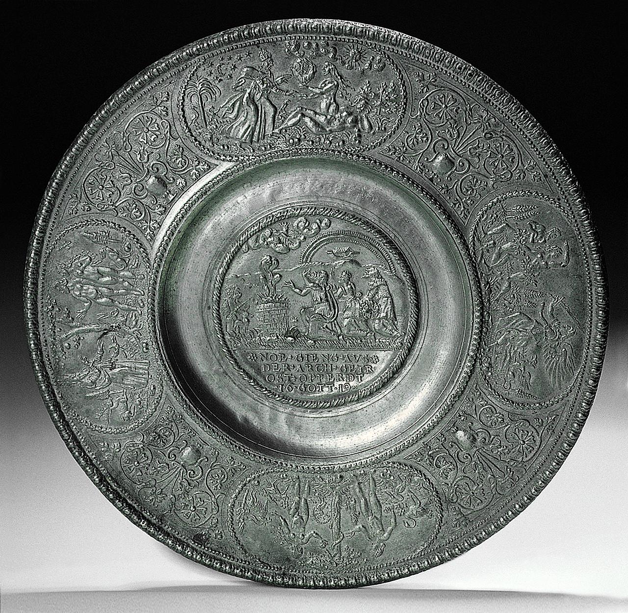 Nürnbergi óntányér, 17. század 