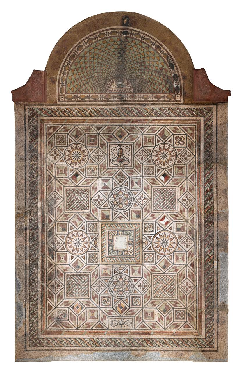 A balácai villagazdaság lakomatermének mozaikpadlója