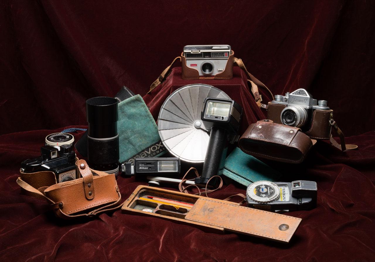 Endrényi Egon filmfotós személyes tárgyai