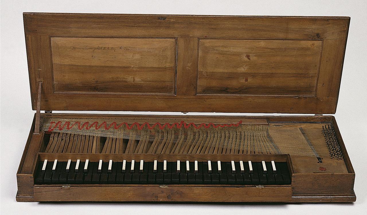 Mozart's portable clavichord.