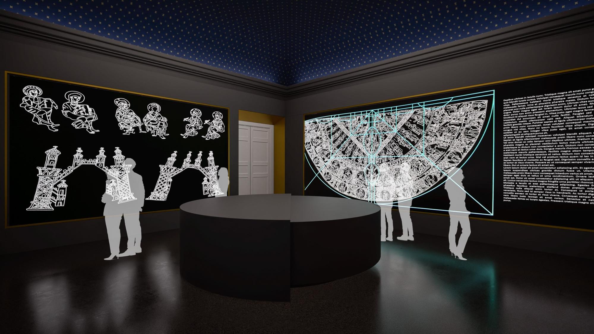 A megújuló koronázási palást terme látványterve  (Narmer Építészeti Stúdió)