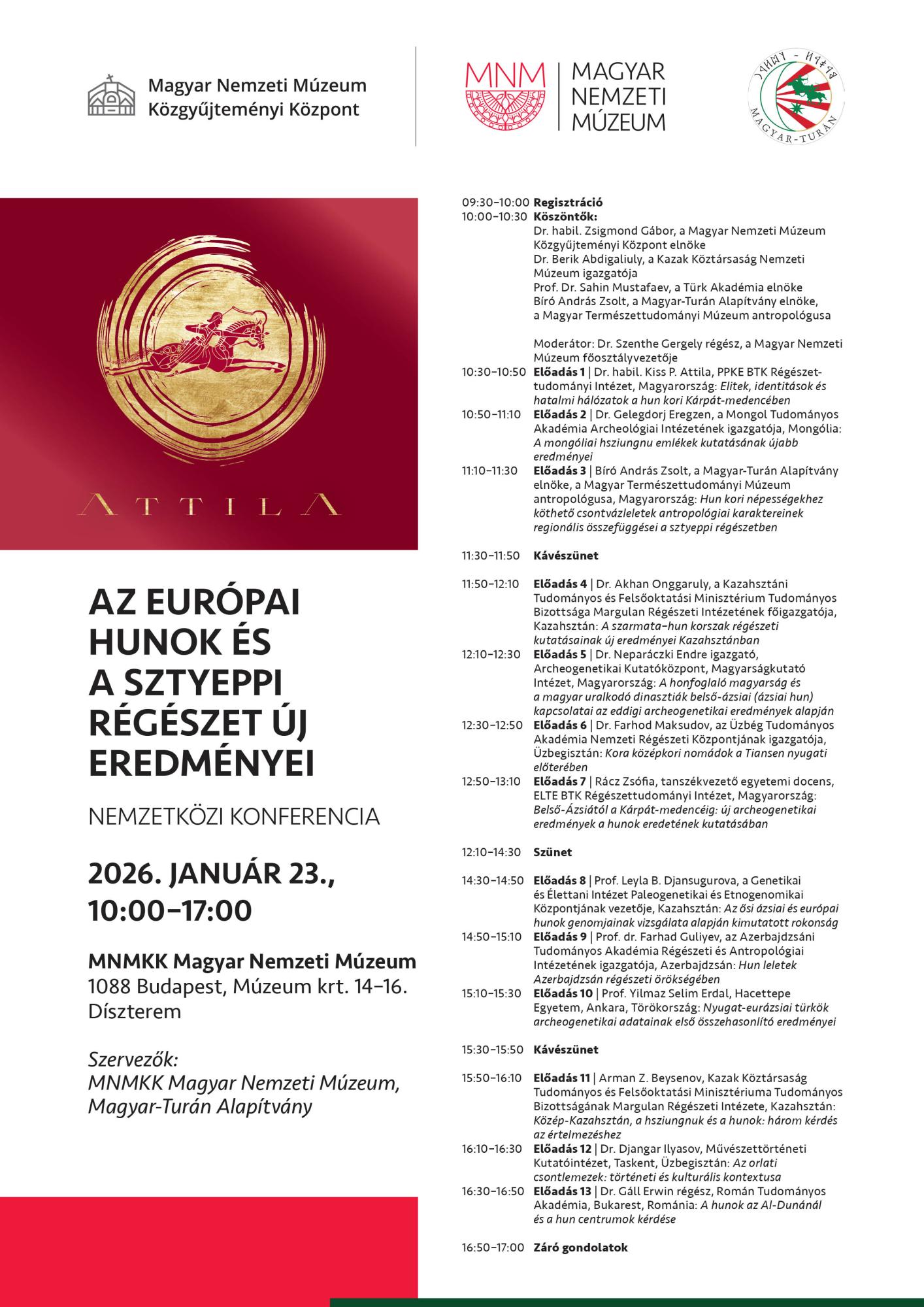 Az európai hunok és a sztyeppi régészet új eredményei 