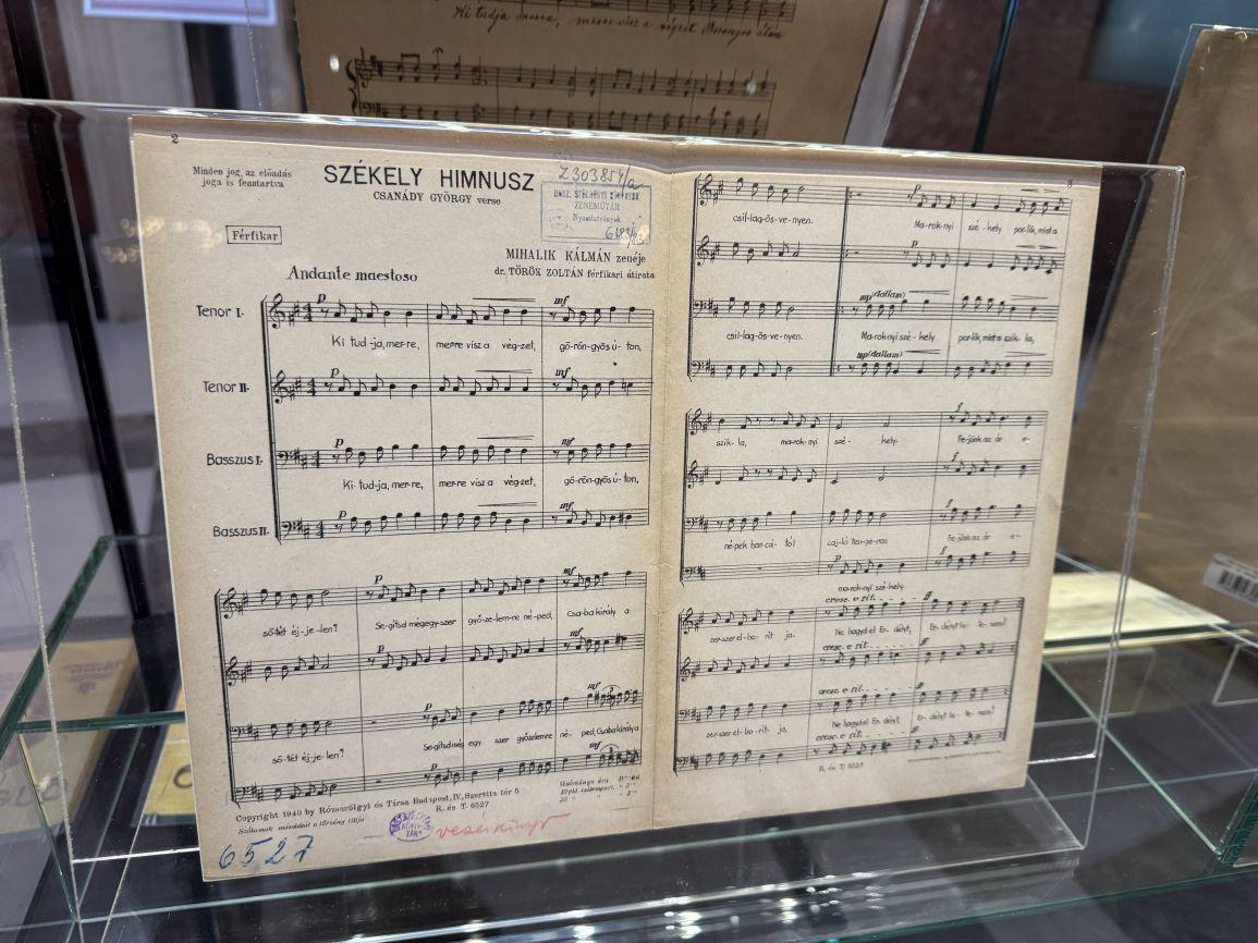 Digitalizált, 1940-es hangfelvételen hallható a Székely himnusz a Nemzeti Múzeum kiállításán