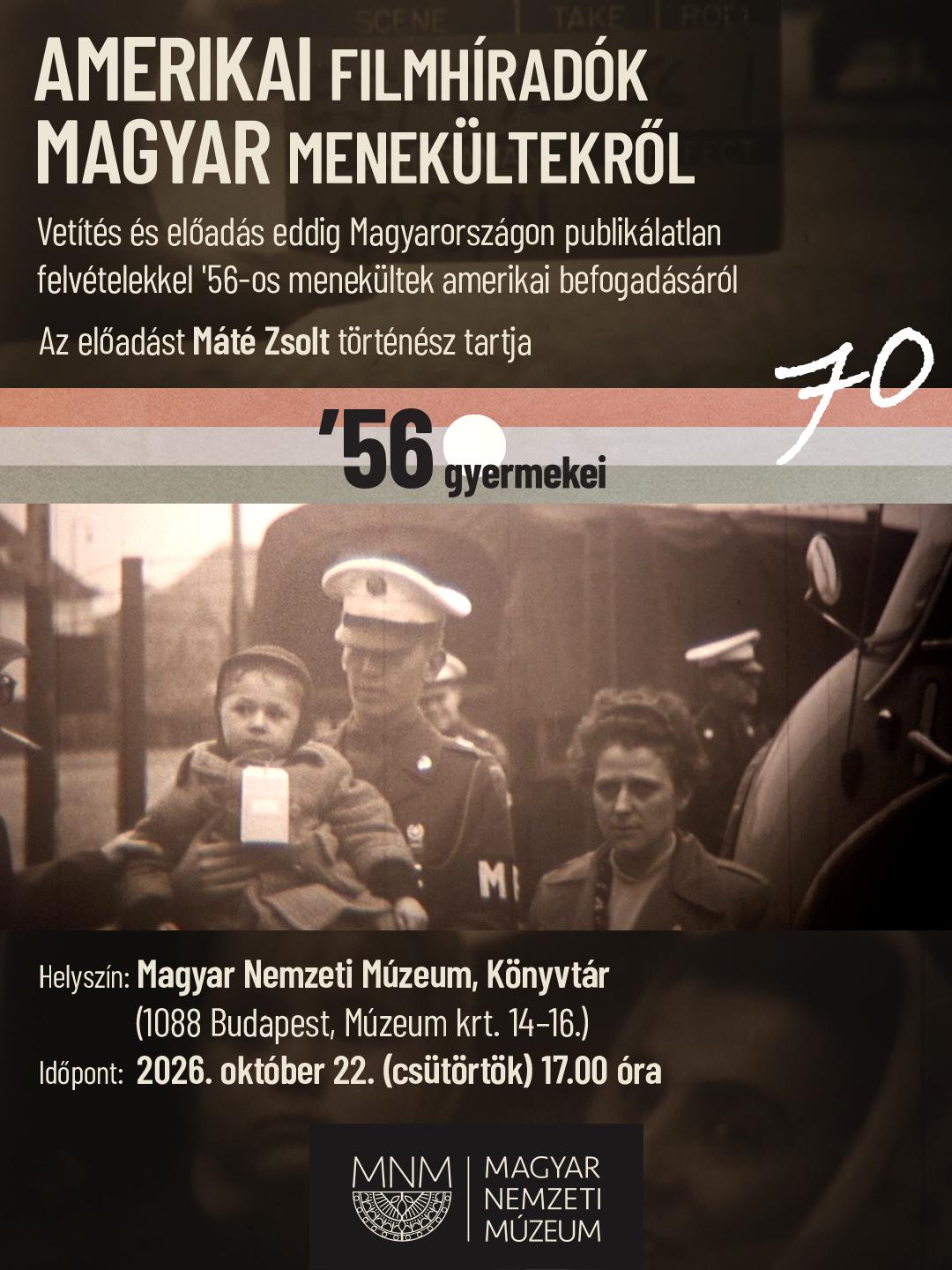 Amerikai filmhíradók magyar menekültekről