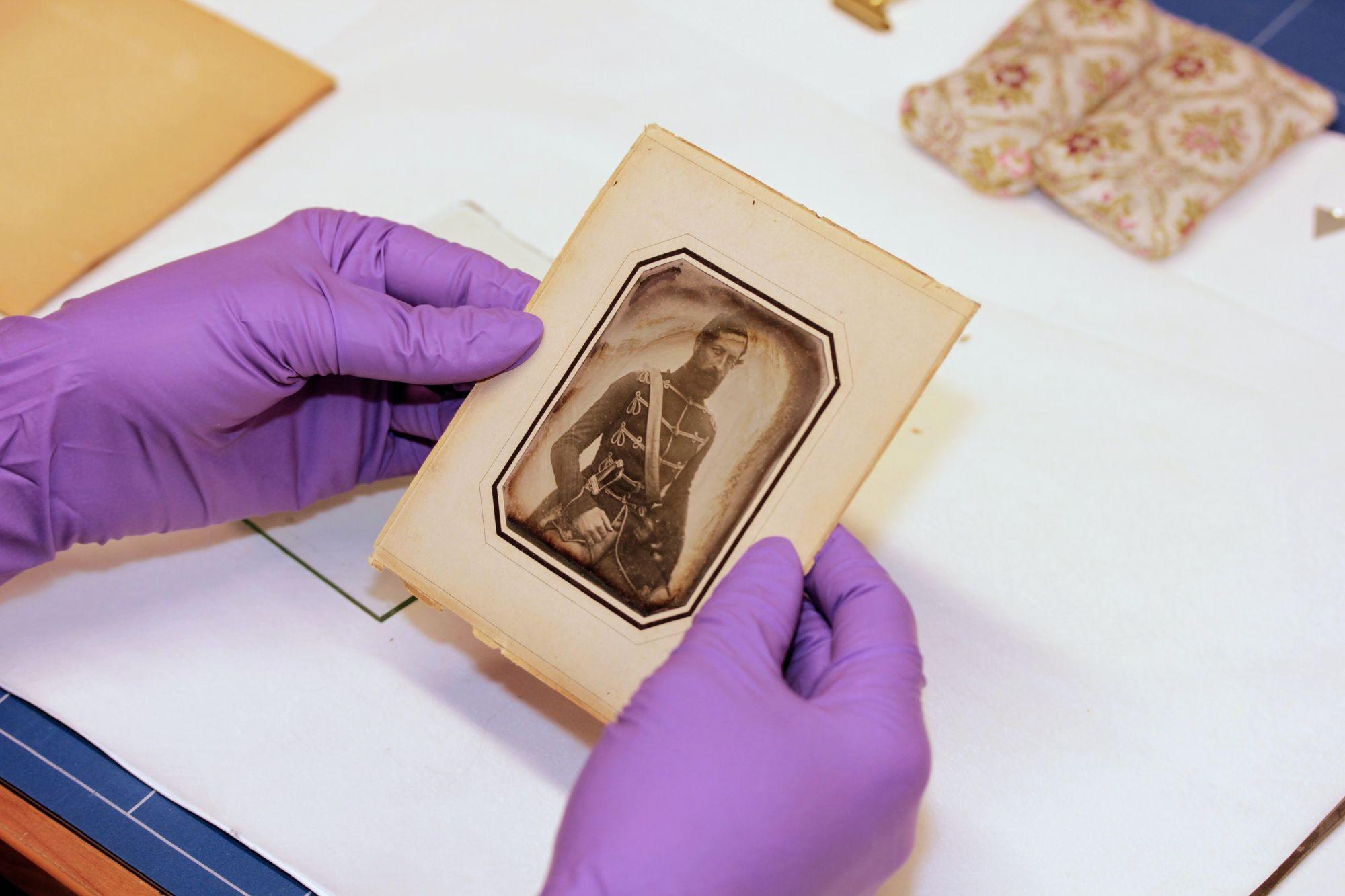 Nemzetőr dagerrotípia restaurálása11