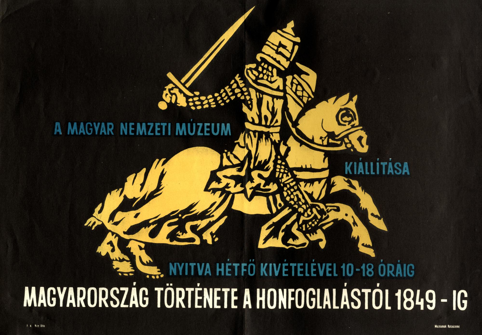 A Magyar Nemzeti Múzeum állandó történeti kiállításának plakátja, 1967