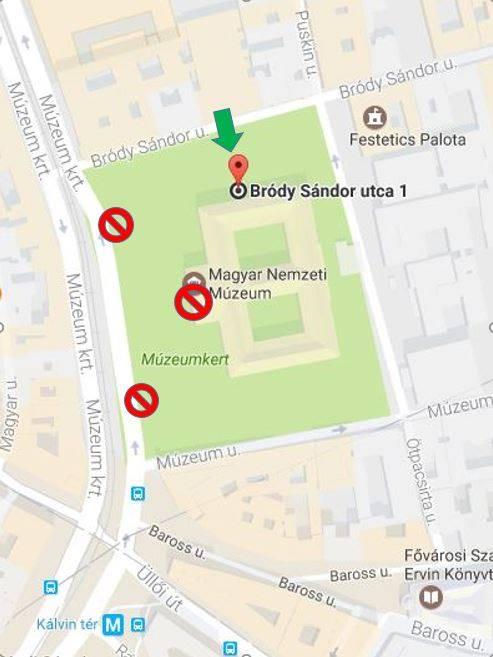 Március 15 térkép