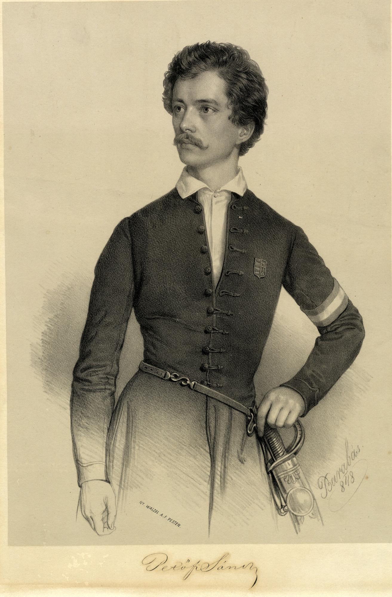Barabás Miklós (1810–1898): Petőfi Sándor (1848)