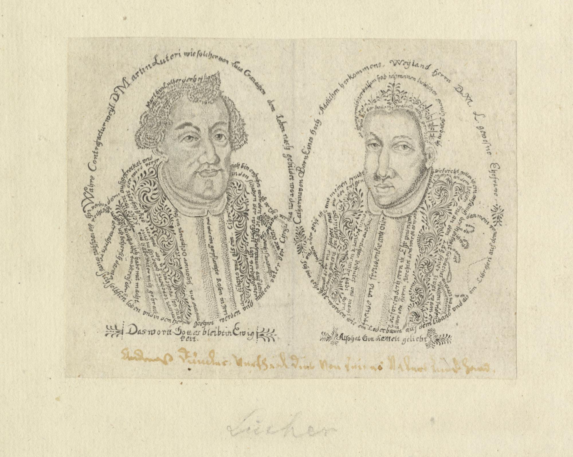 Lucas Cranach után Ismeretlen német mester (19. század): Luther Márton és felesége képmása