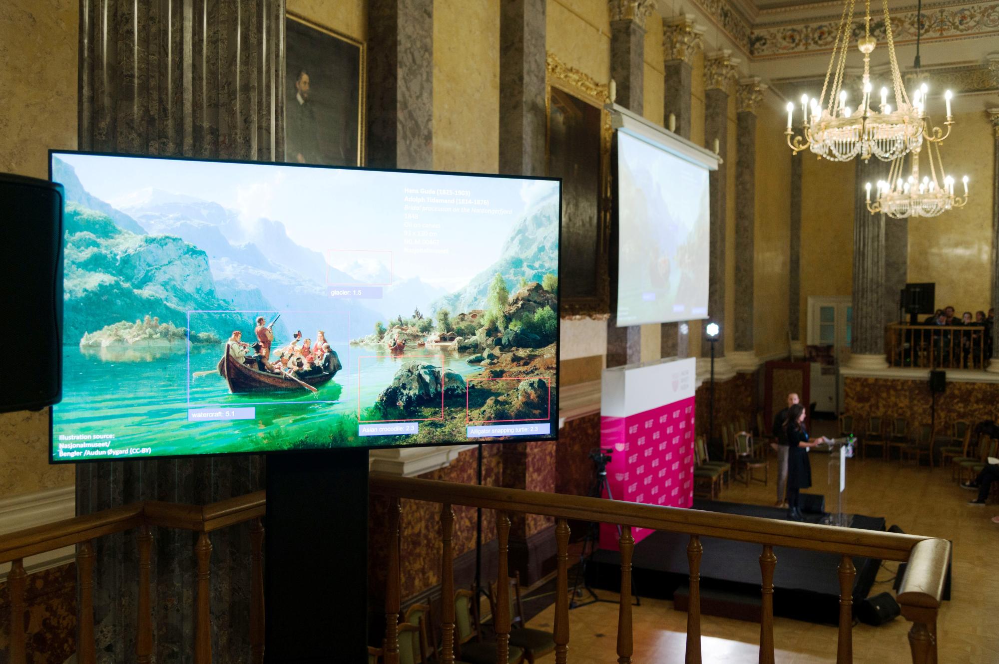 Digitális tábla a MuseumDigit konferencián, 2023. november 21.