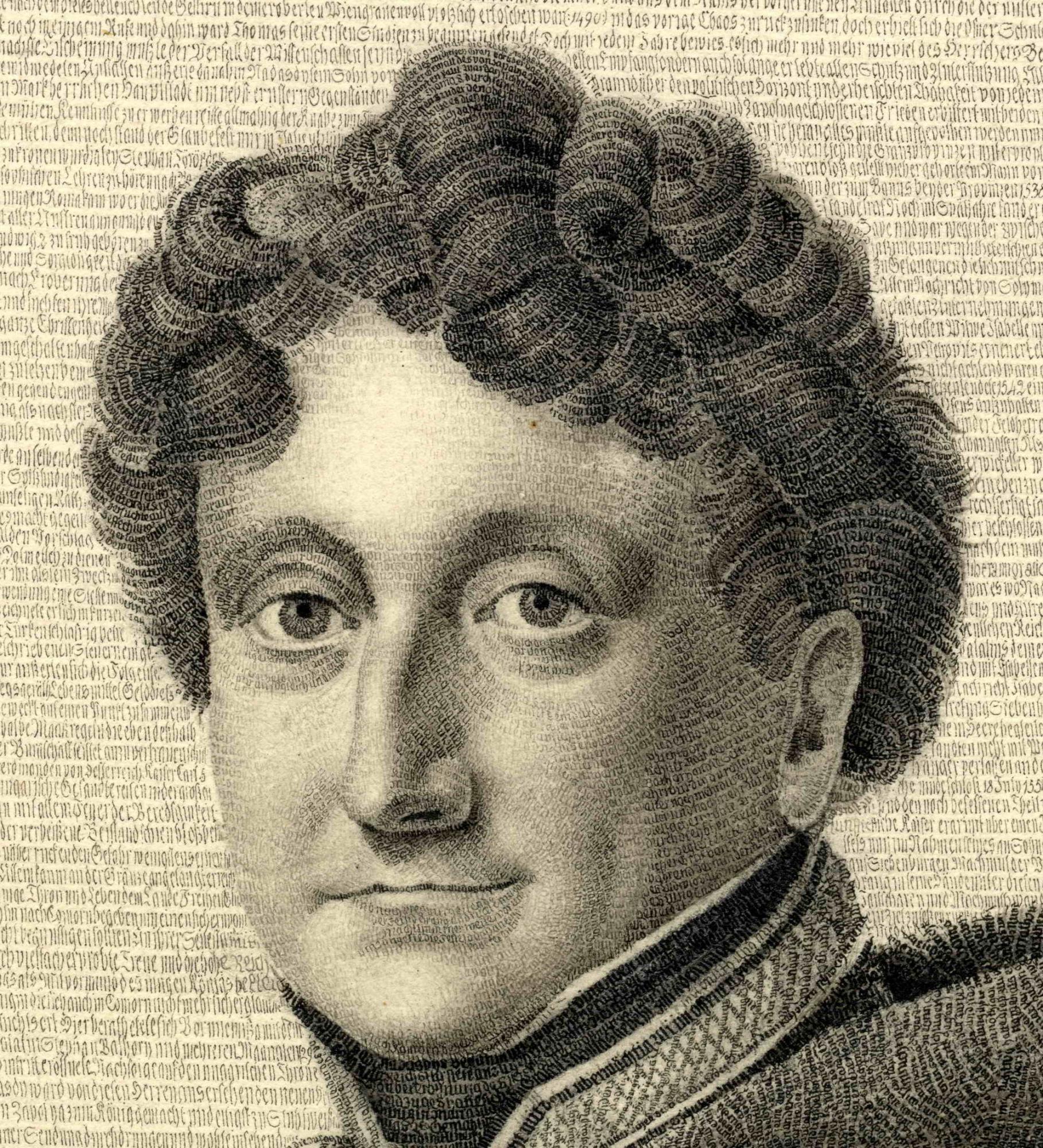 Részlet Gróf Nádasdy Mihály portréjából