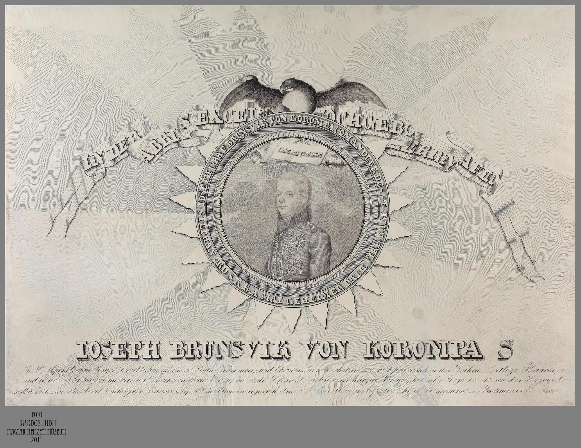 Ferdinand von Kirchner (19. század első fele): Gróf Brunszvik József portréja