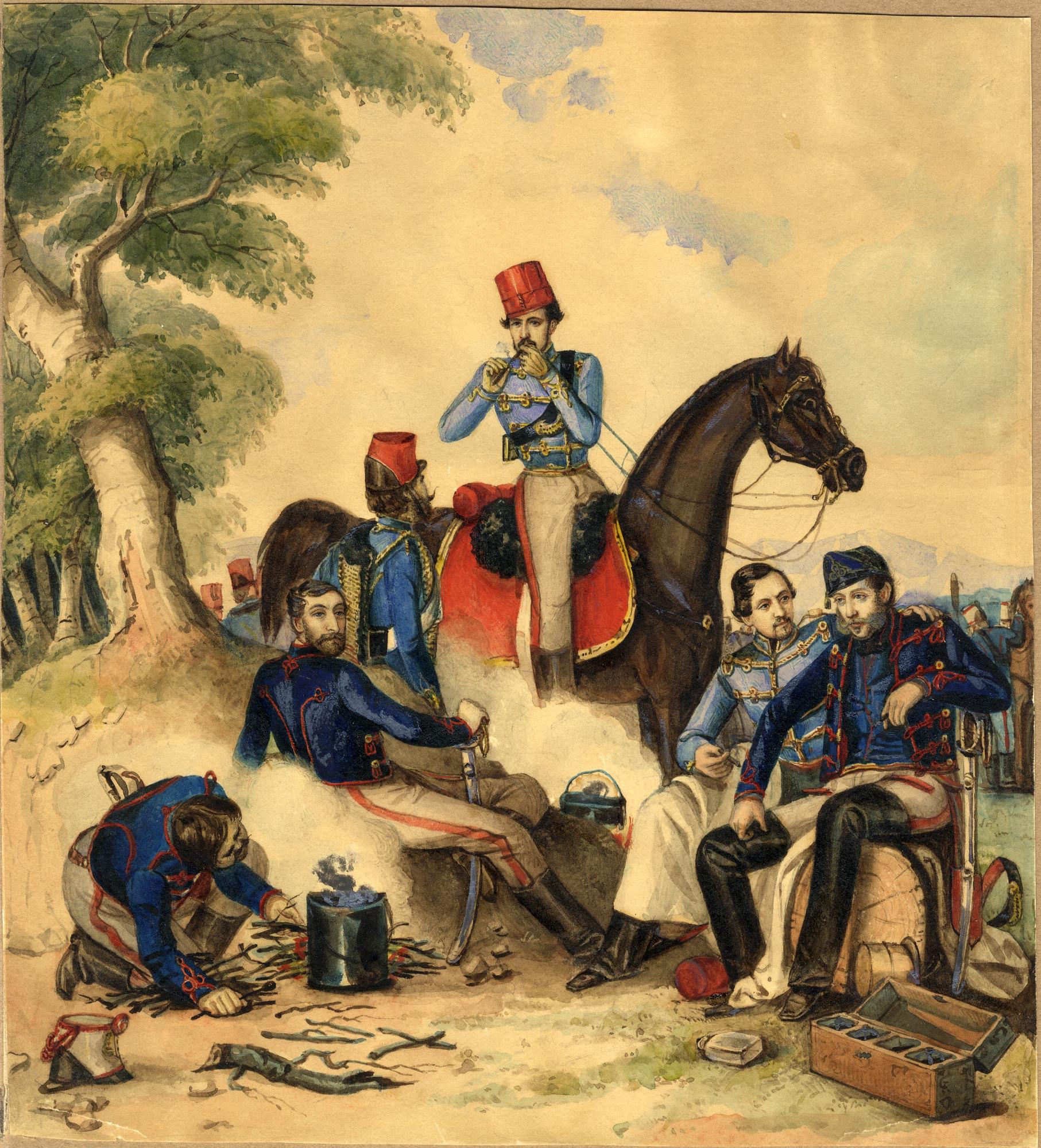 Than Mór (1828–1899): 1848–1849-es Károlyi-huszártisztek 