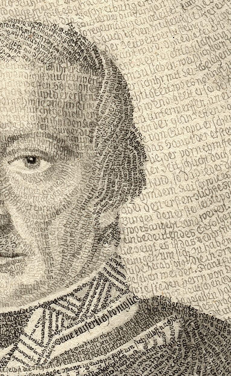 Részlet I. (II.) Ferenc magyar király és osztrák császár portréjából