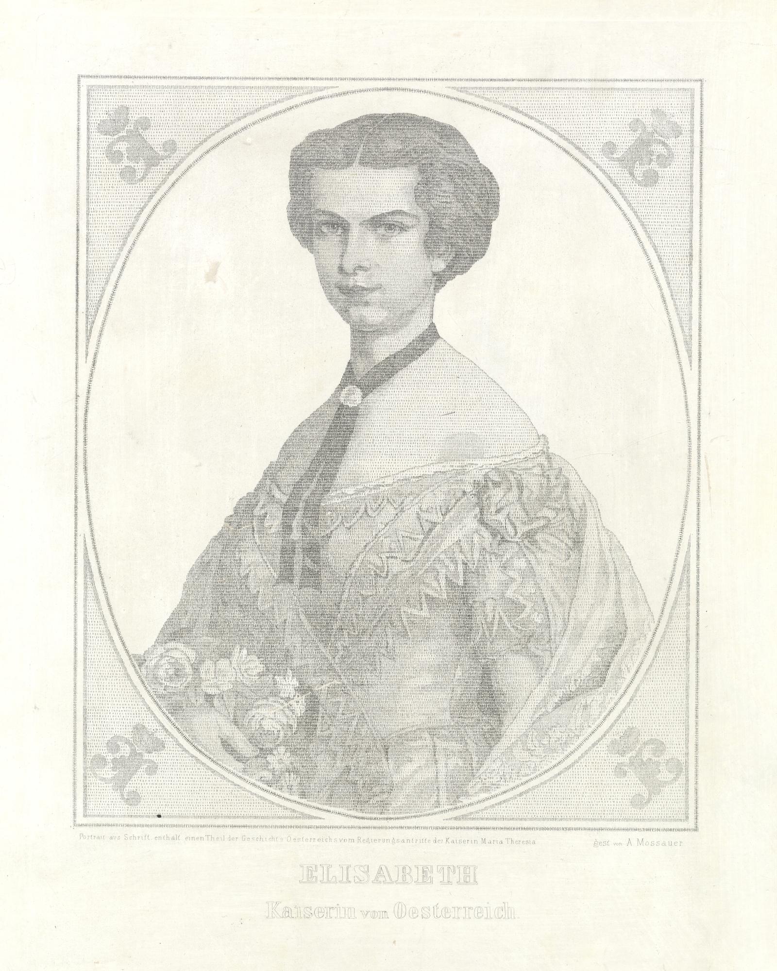Adolf Mossauer (19. század közepe): Erzsébet királyné portréja