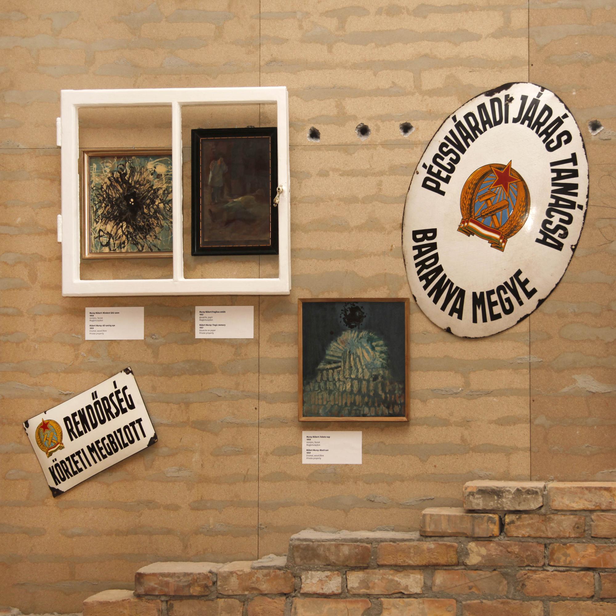 Muray Róbert festményei az '56-os kiállításban