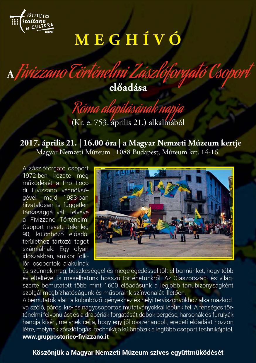 Olasz zászlóforgatók meghívó