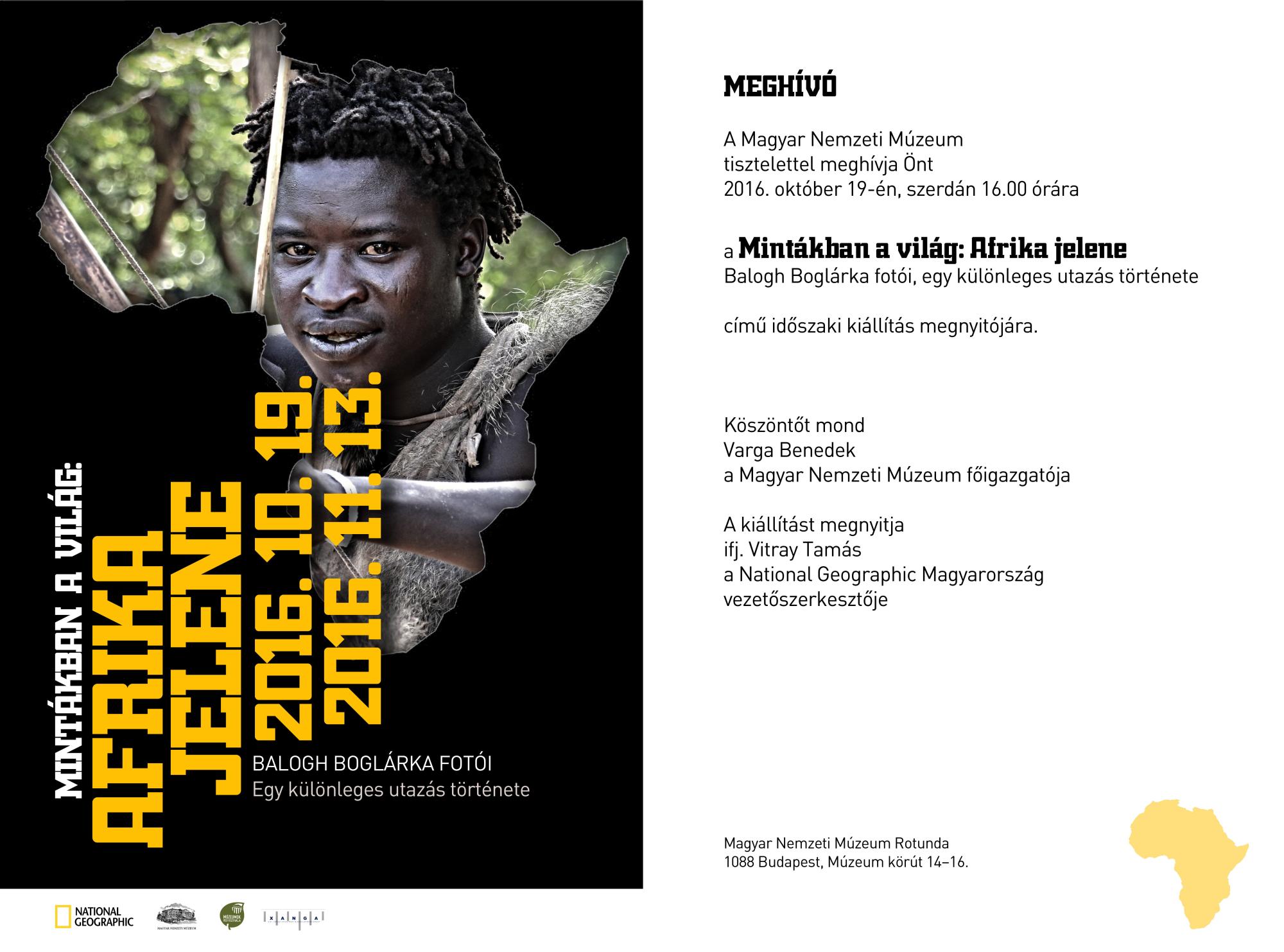 Meghívó - Mintákban a világ: Afrika jelene