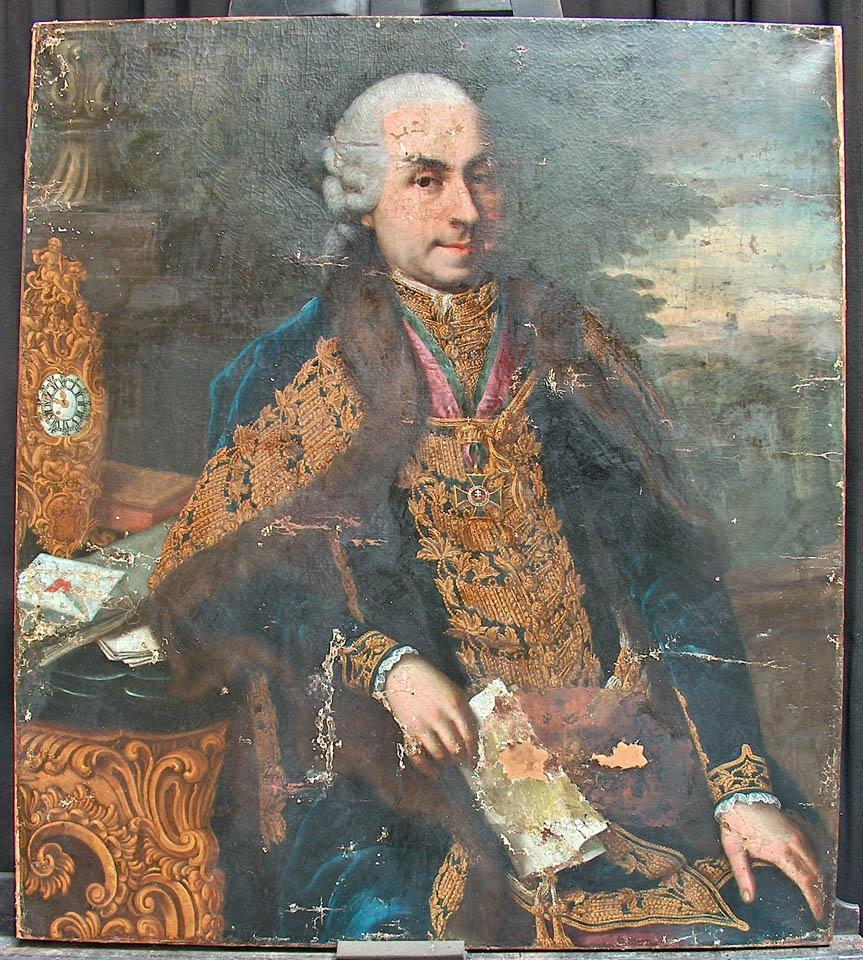 Christoph Hagelgans festette 1758-ban Koller Ferenc képmása