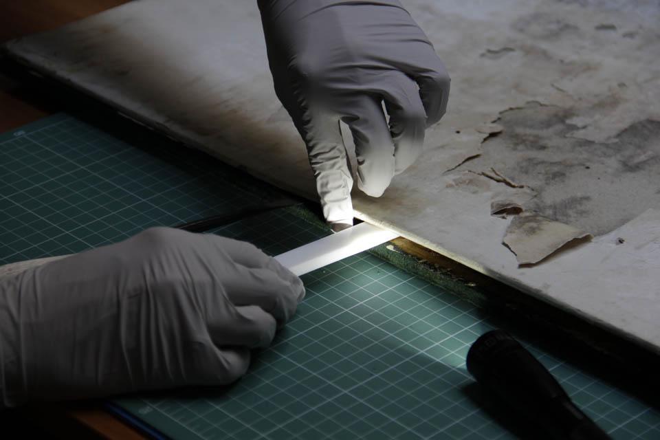 Osztrák katonatiszteket ábrázoló 18 db-os dagerrotípia konzerválása 5