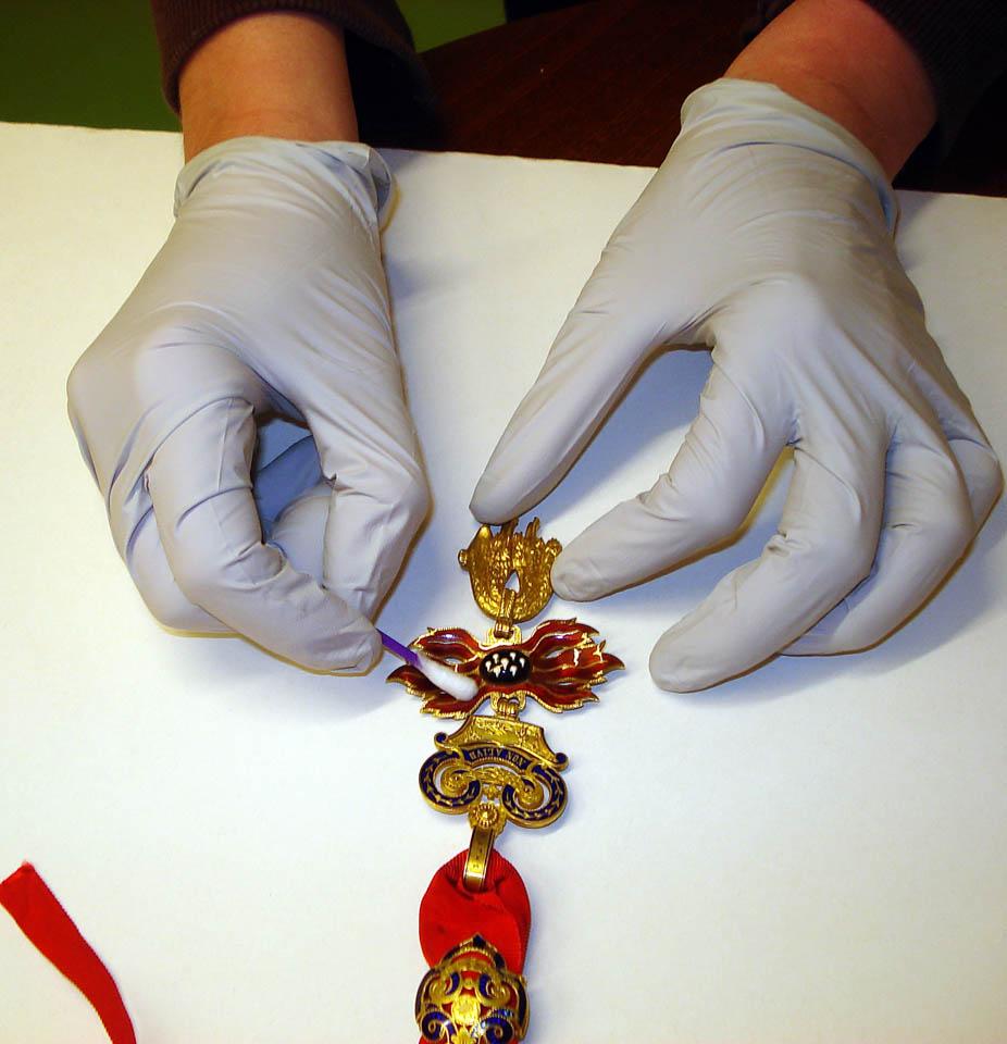 Aranygyapjas rend konzerválás közben 5