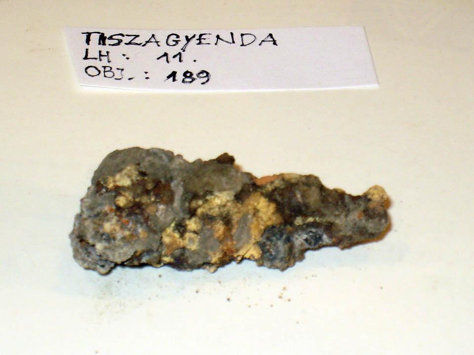 Tiszagyendai övcsat restaurálás előtt