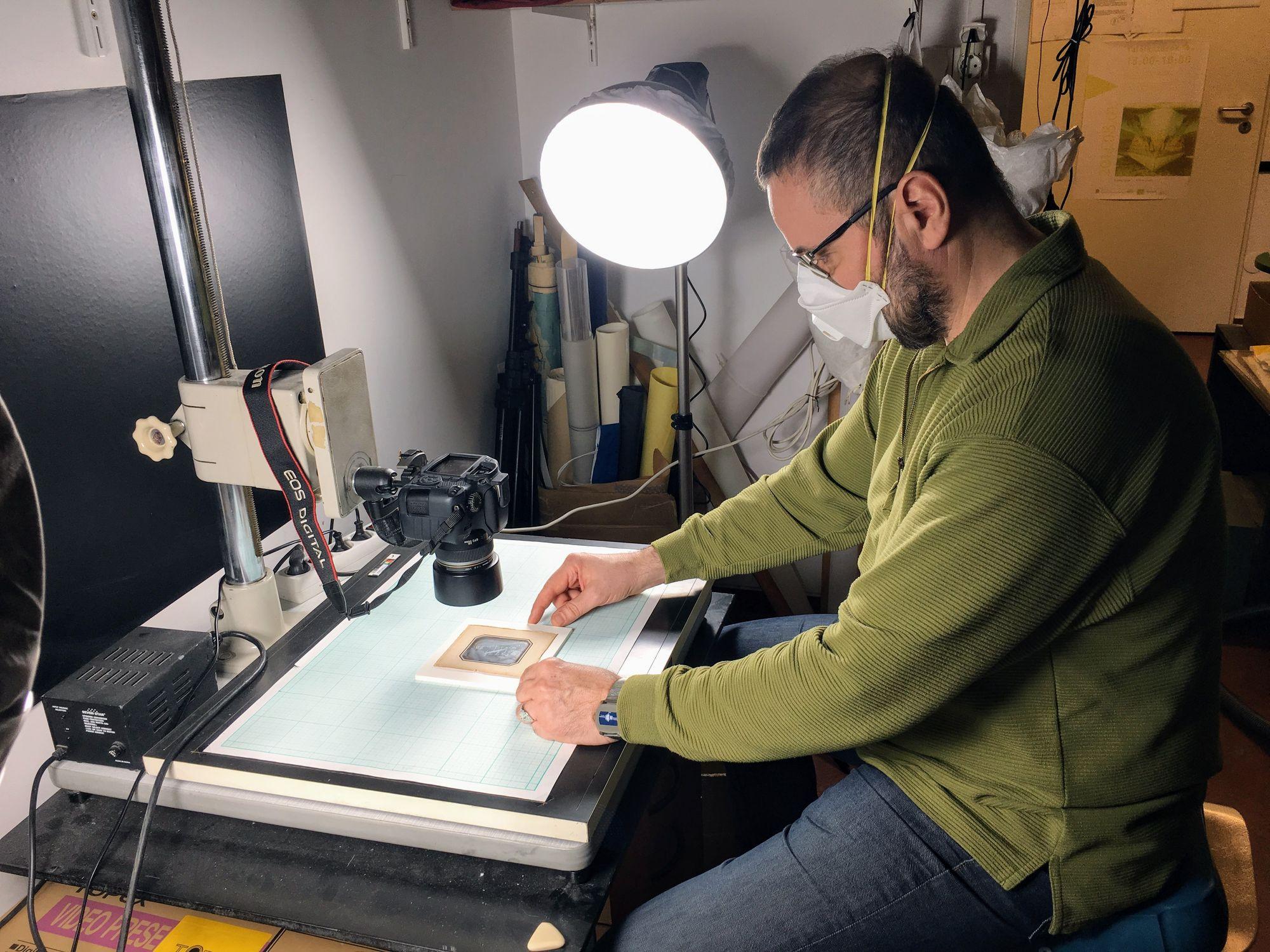 Nemzetőr dagerrotípia restaurálása17