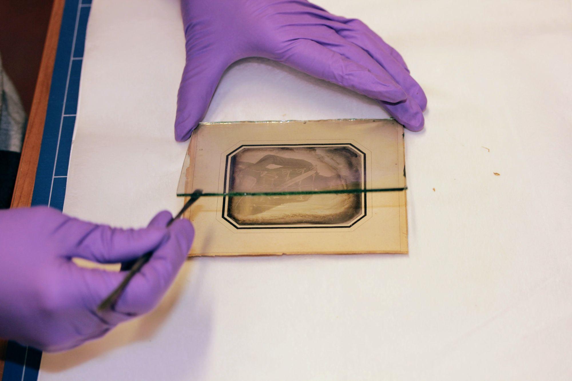 Nemzetőr dagerrotípia restaurálása9