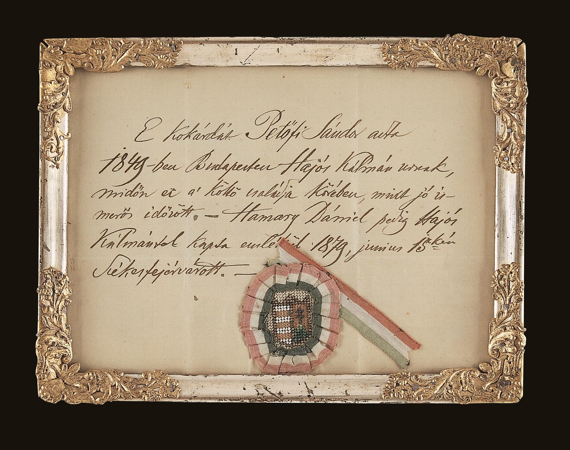 Petőfi Sándor kokárdája