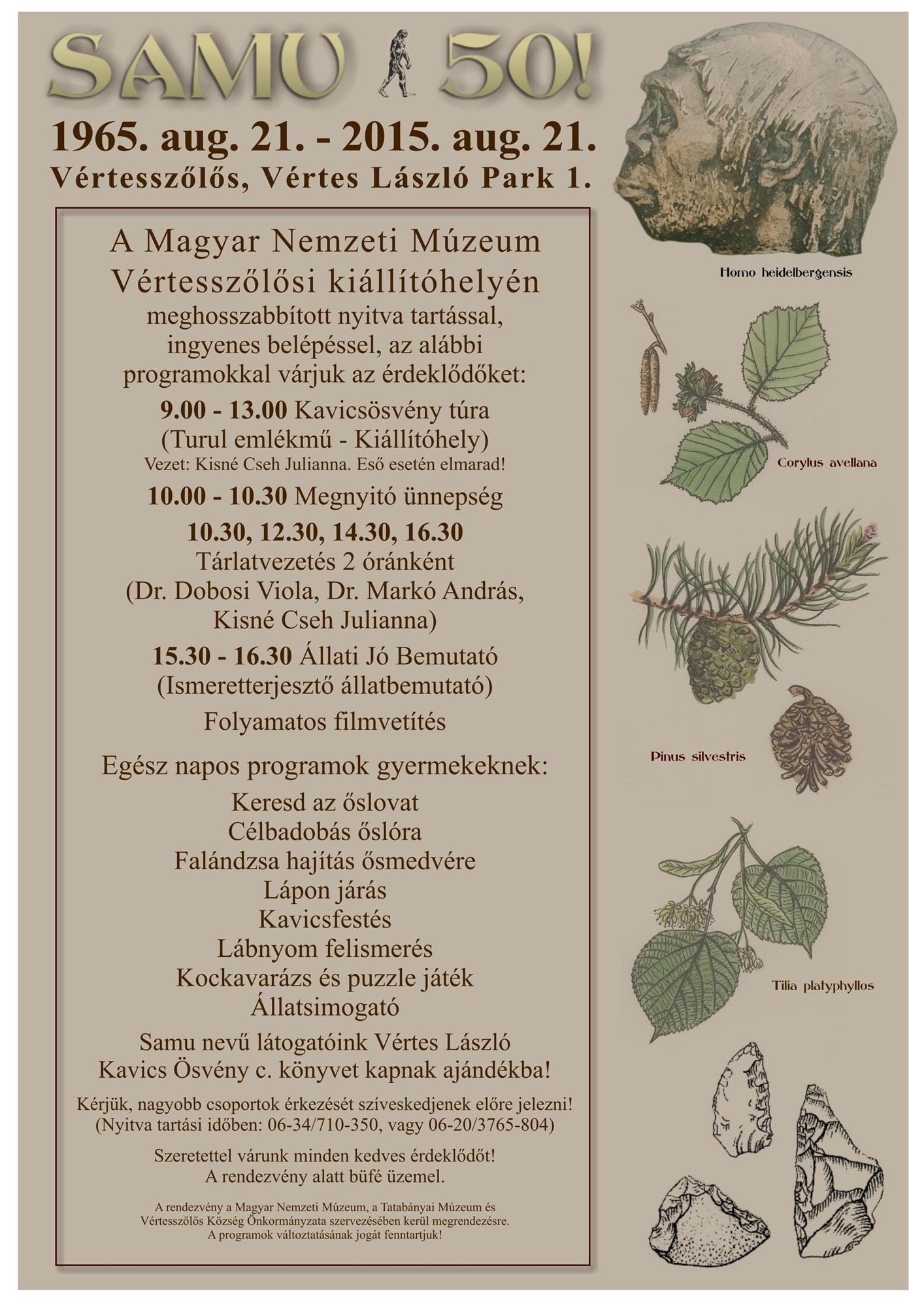 A rendezvény programja