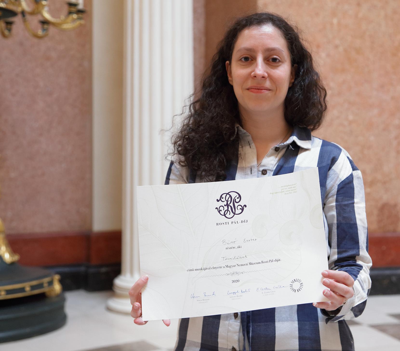Az első Rosti Pál-díj nyertese 1